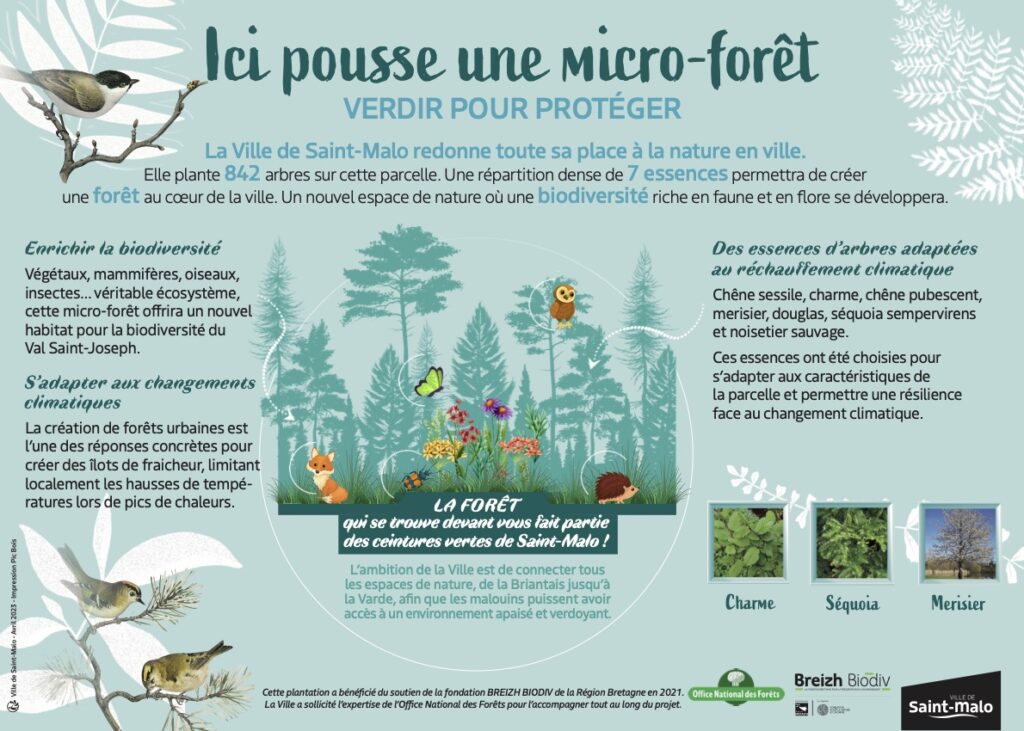 Micro-forêt rue du Val Saint-Jopseph