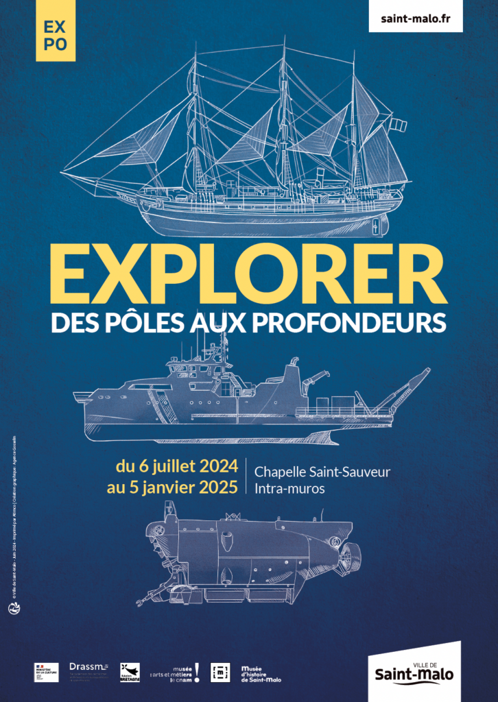 Affiche explorer des pôles aux profondeurs