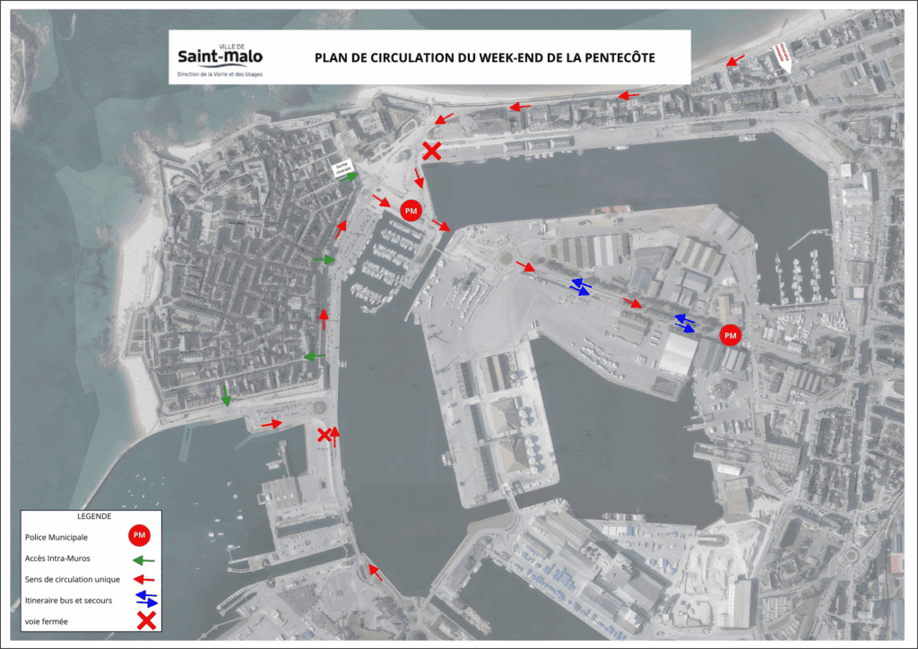 Plan de circulation du week-end de la Pentecôte