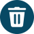 Logo picto poubelle